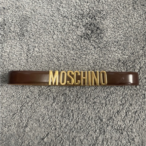 Vintage Brown Rare Y2K Moschino belt - Picture 1 of 5